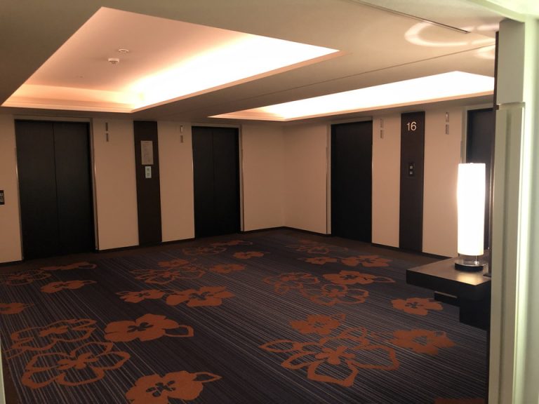 客室階エレベーターホール(1)