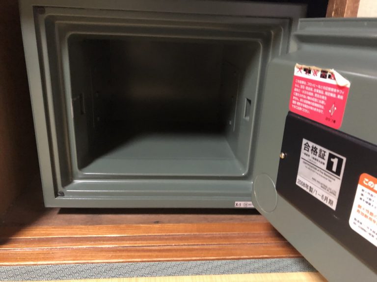 セーフティボックス(開けた状態)