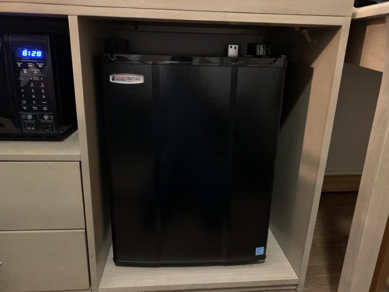 目の前がスーパーマーケットなので、買い出しの後は冷蔵庫へ。とても助かりました。(2)