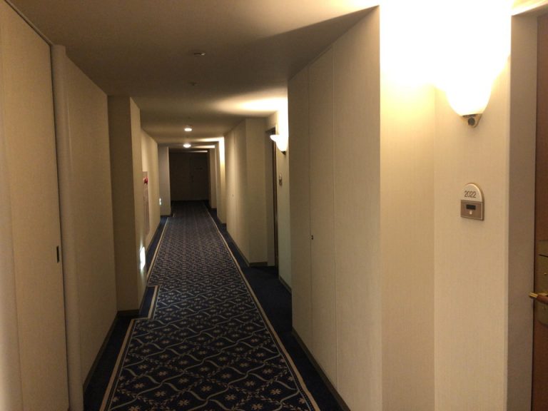 宿泊階廊下全体