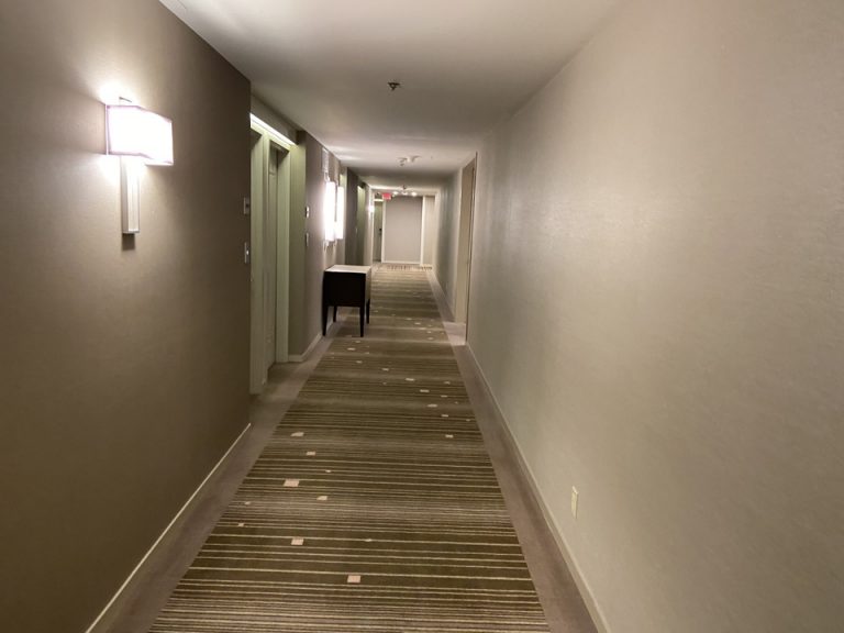 宿泊階エレベータ横の廊下