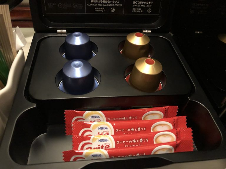 カフェマシンのコーヒー