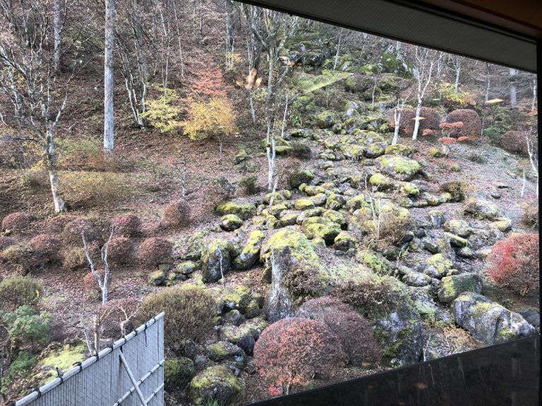 朝食会場から外