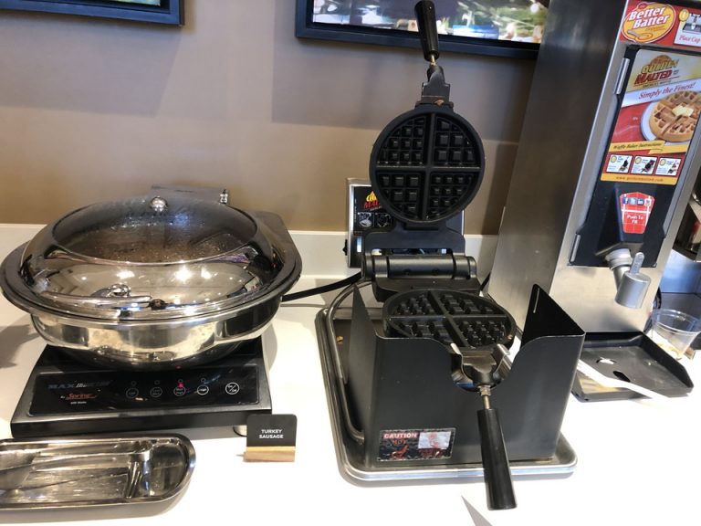 ワッフルが焼けます