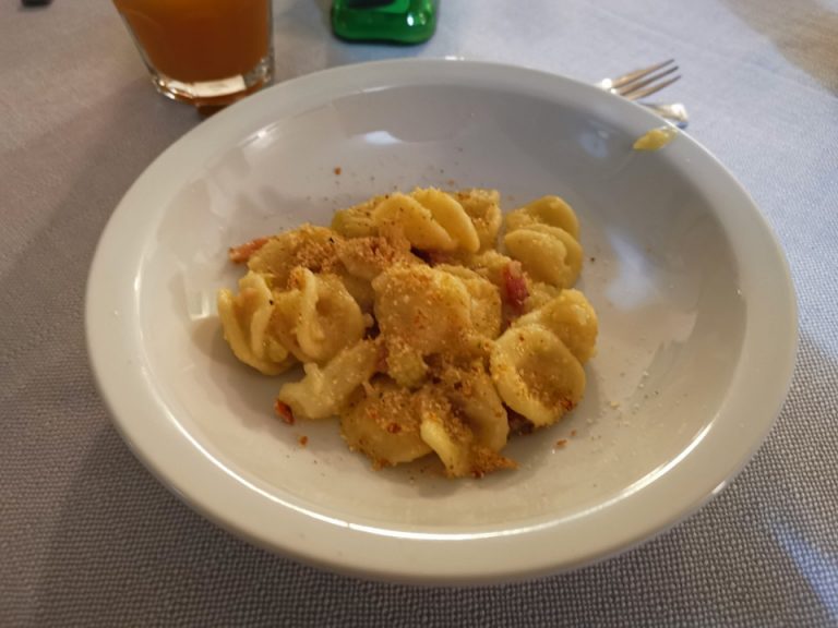 ディナーのパスタ