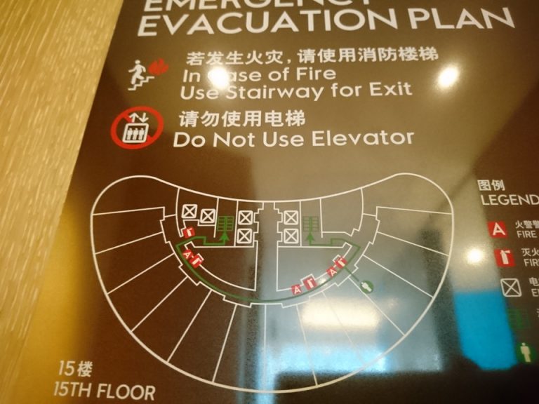 客室階見取り図案内