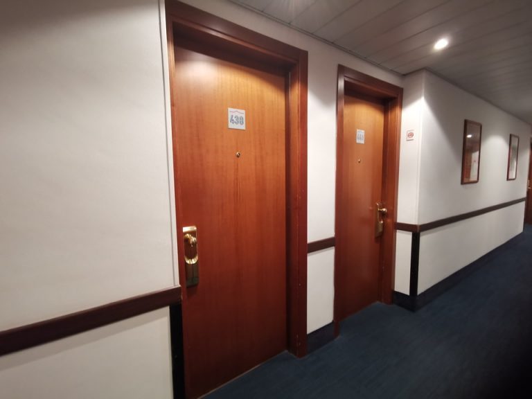 客室入口付近廊下