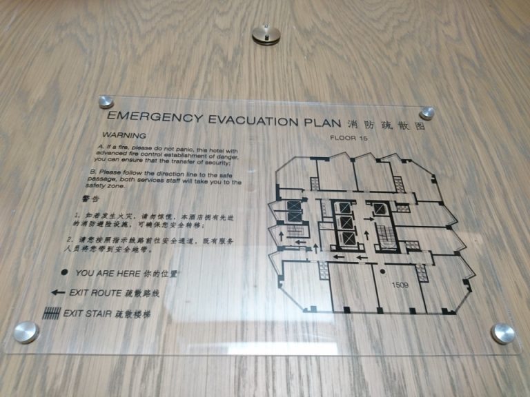 客室階案内見取り図