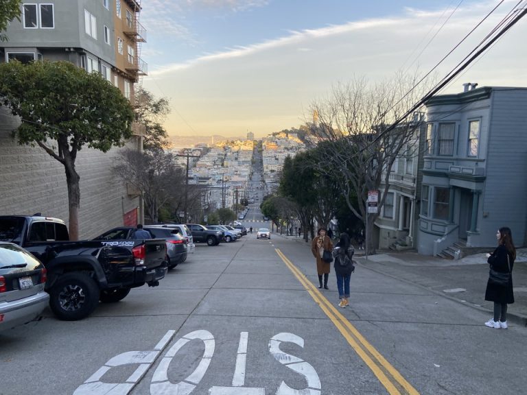 ロンバートストリートからの眺め