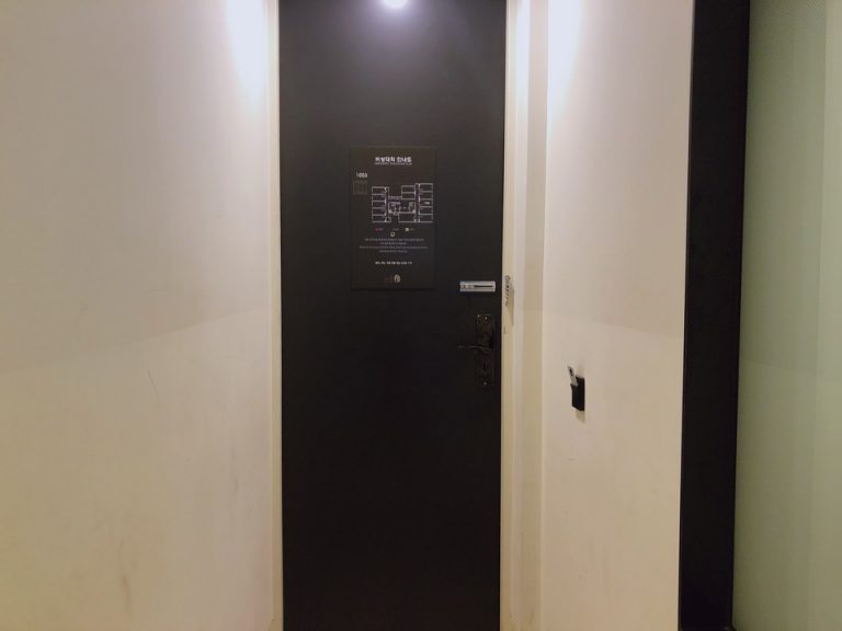 客室ドア入り口から