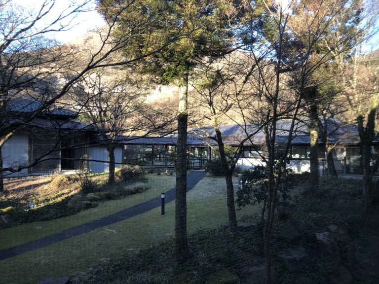 3F廊下より撮影 お部屋の目の前 客室階3F お部屋真ん前の廊下からの景色 中庭見えます