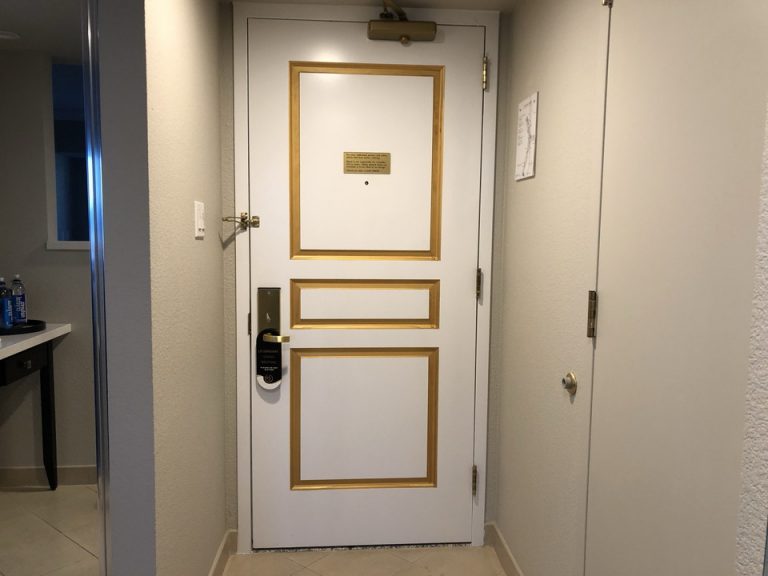 客室入り口ドア内観