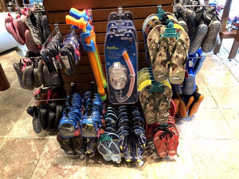 ビーチ用品が売っています。