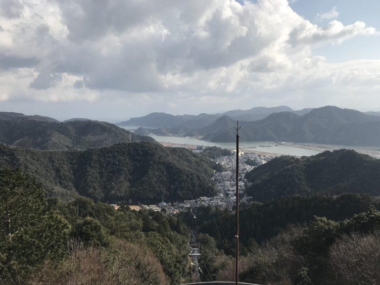 ロープウェーで登った展望台からの景色