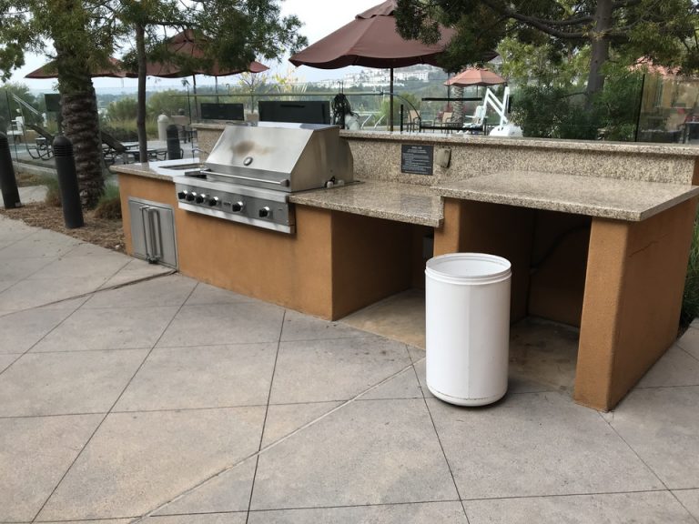 コートヤードにはバーベキュースペースもありました