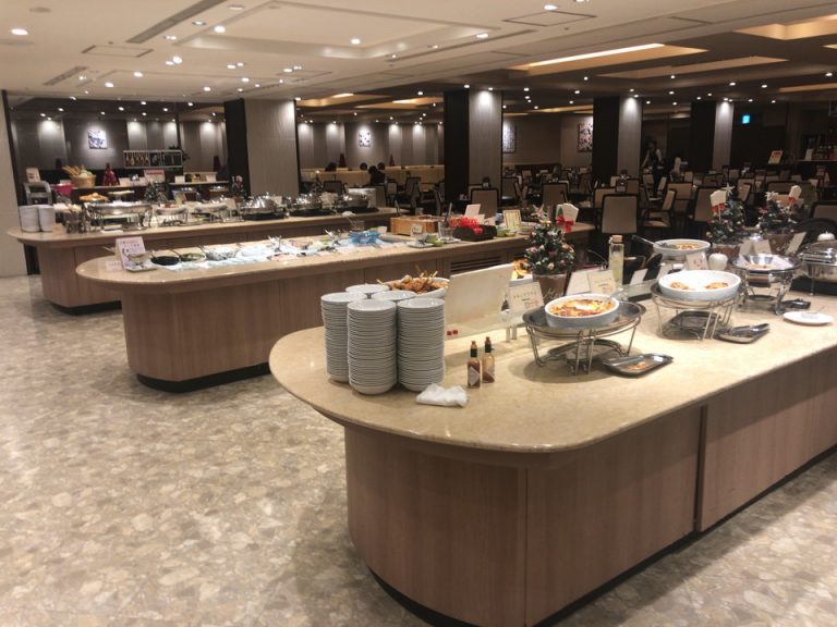 ビュッフェ入口からの景色