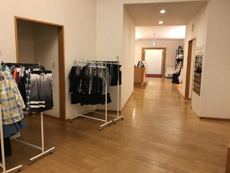 フィットネスにはウエア販売もありました