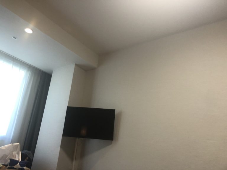 客室テレビ(ベッドからの見え方)