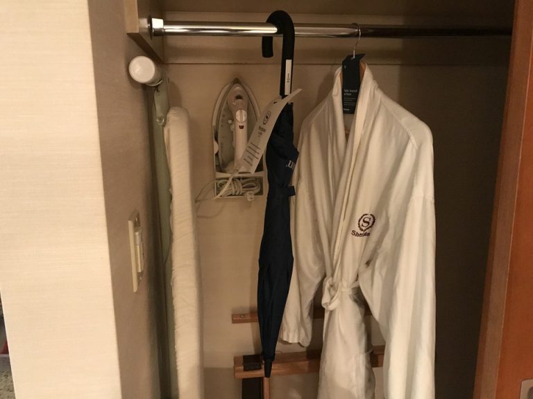 クローゼット内には傘もありました