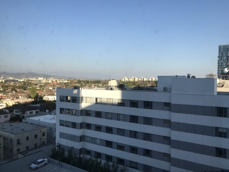 寝室からの景色