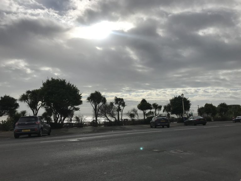 ホテル前の景色