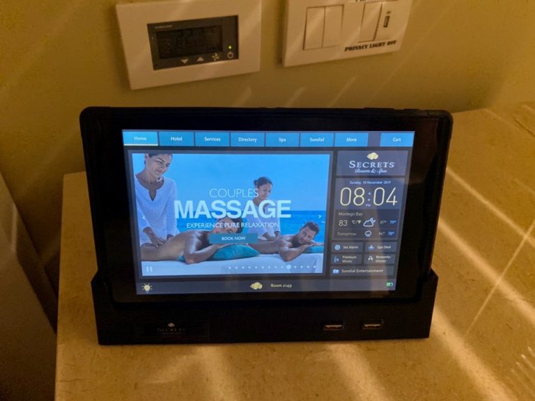 ベット側にあったipad