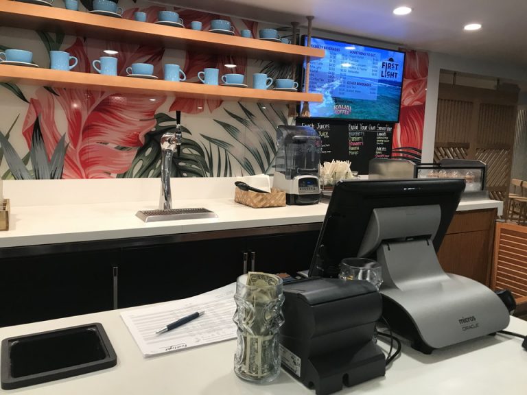 KAUAIコーヒー リゾートフィーに毎日1杯コーヒーが含まれていてこちらでいただきました