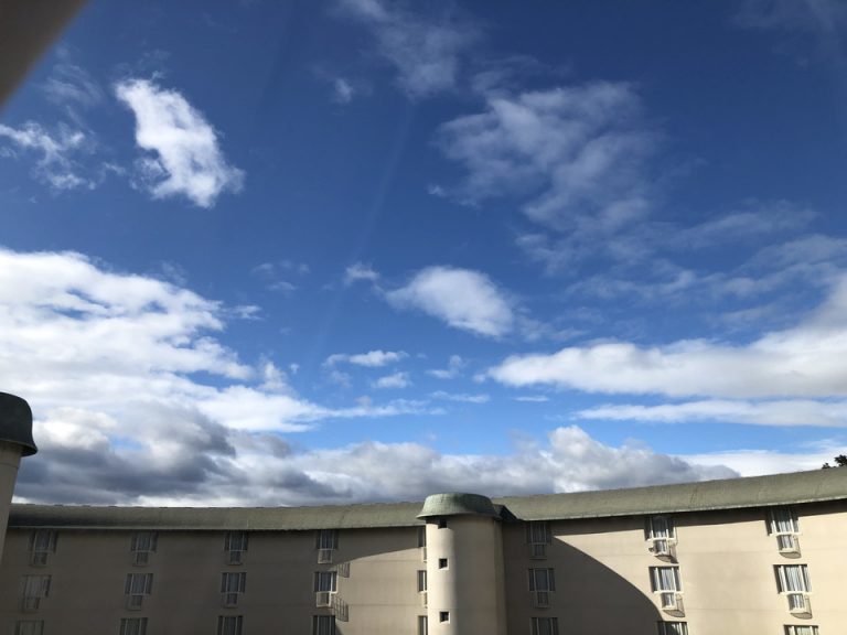 客室階廊下からの眺望