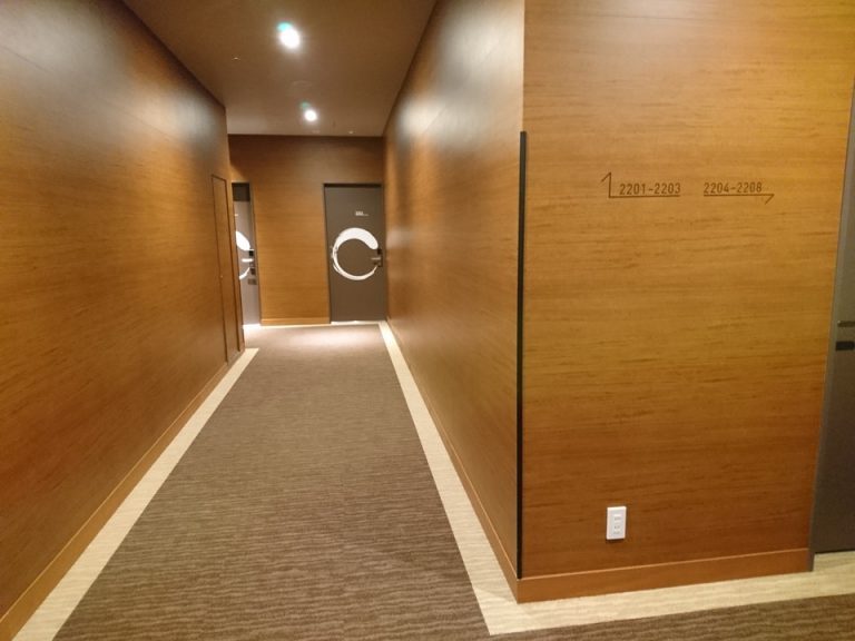 客室入口付近廊下