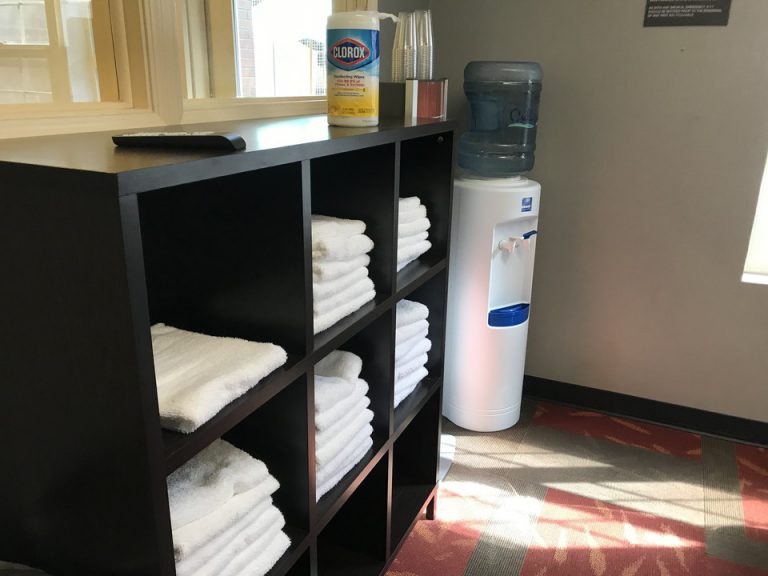 フィットネスゾーンのタオルなど