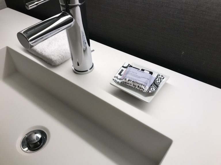 備えつけの石鹸はお洒落なパッケージでした