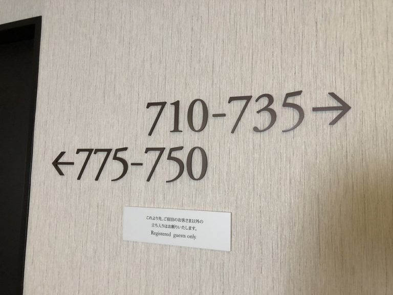 客室階エレベーターホール(4)