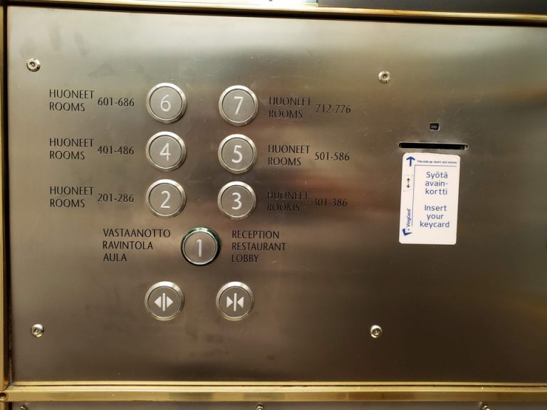 エレベーター階数ボタン