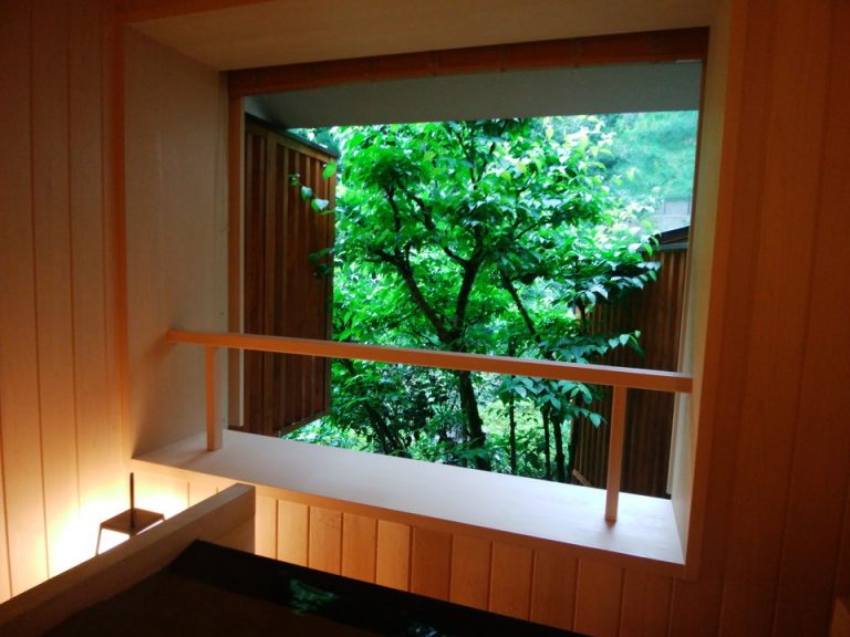 部屋のお風呂からの景色