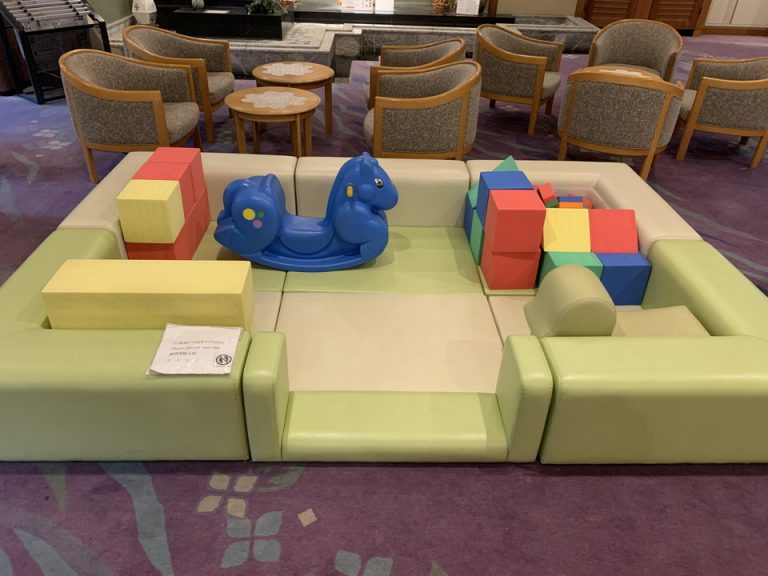 子供用スペースも