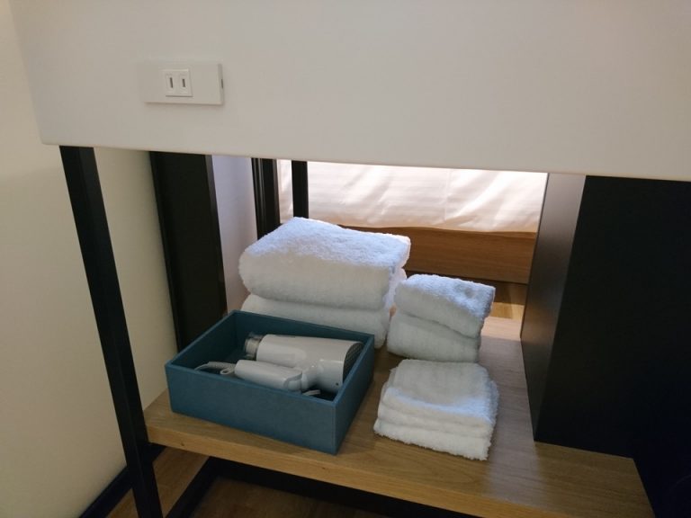 洗面台下のタオル類