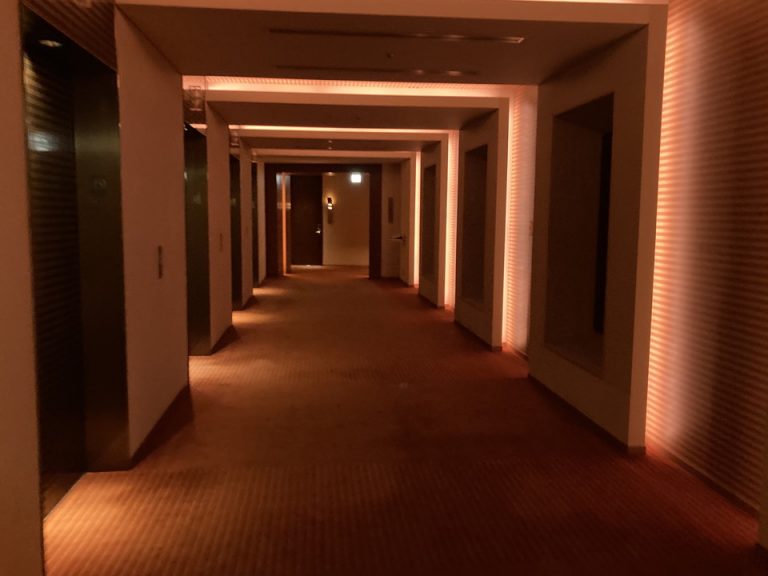 客室階のエレベーターホール