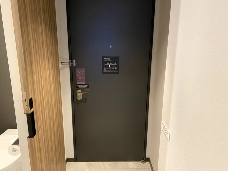客室ドア内観