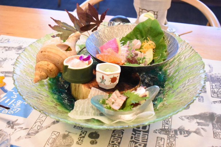 本日のお造り五点盛り