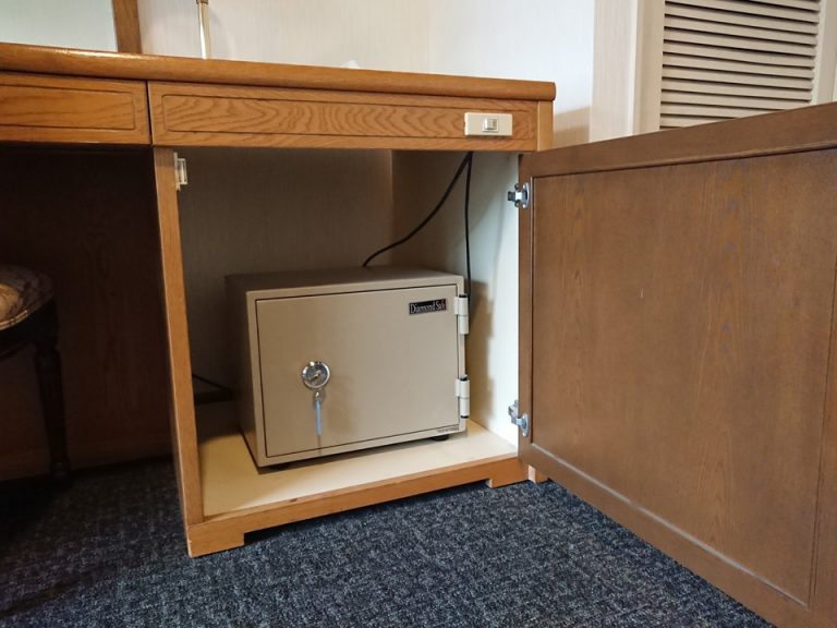 セーフティーボックスは鍵をかけるタイプのものです