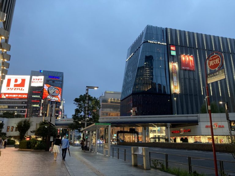 ホテルから徒歩圏内の「TOKYU PLAZA」。