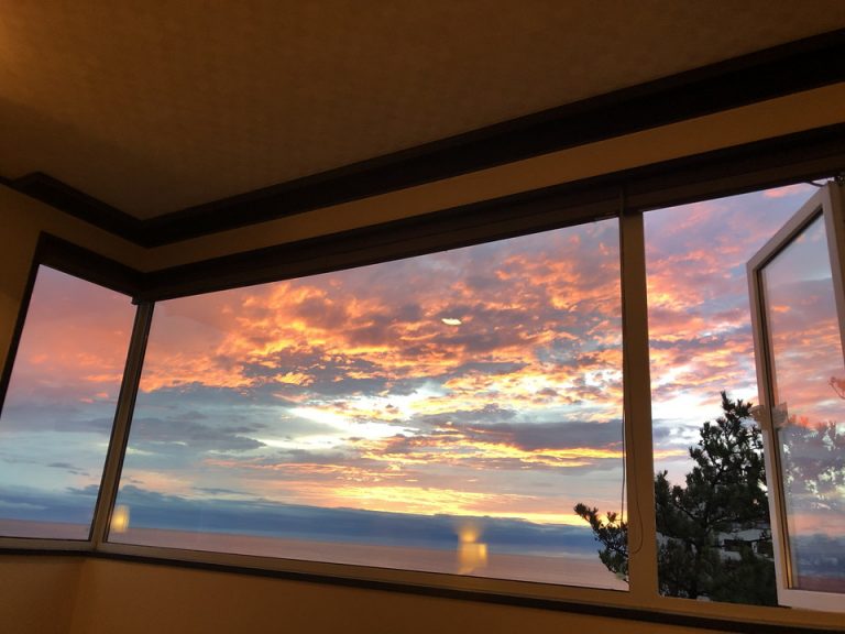天気良ければサンセットはど真ん中