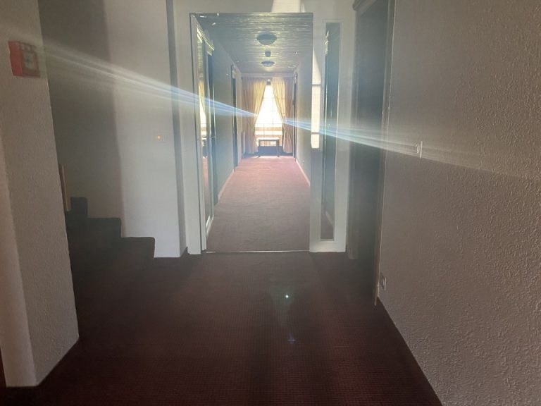 客室階廊下全体&客室入口付近廊下