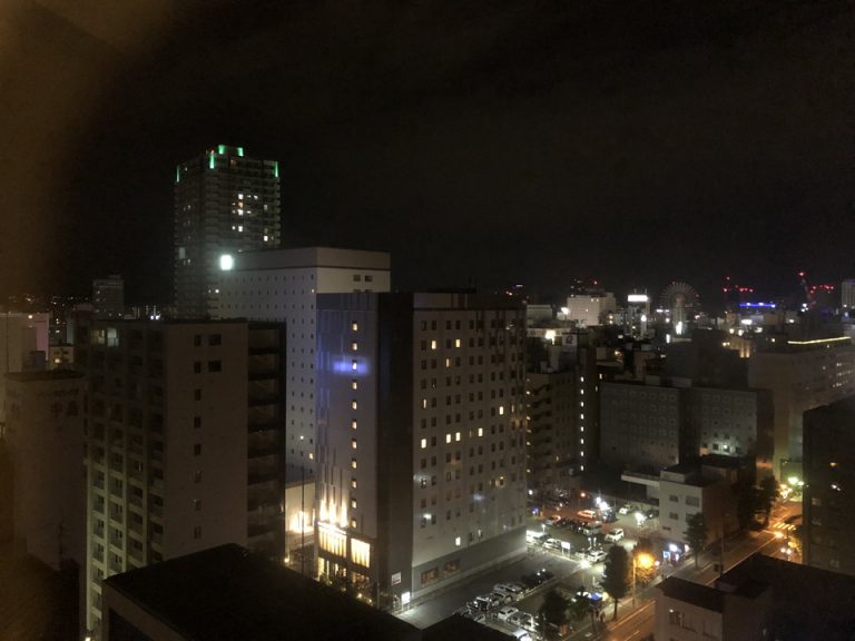 客室から夜景