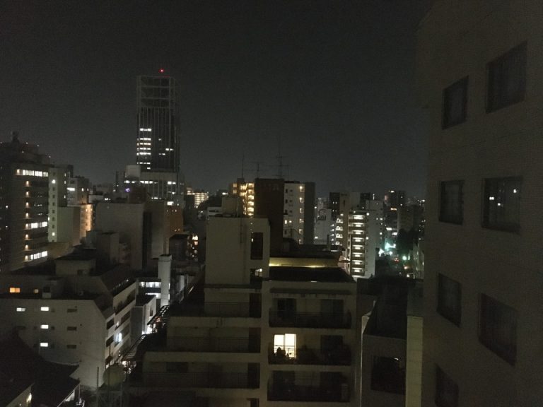 部屋からの夜景