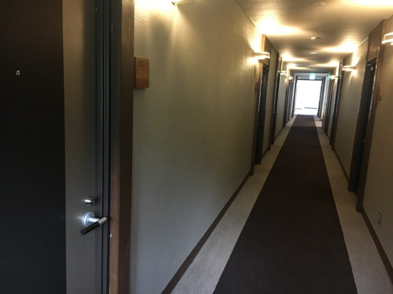客室入口付近廊下