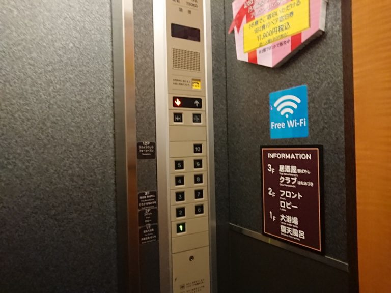 エレベーター階数ボタン