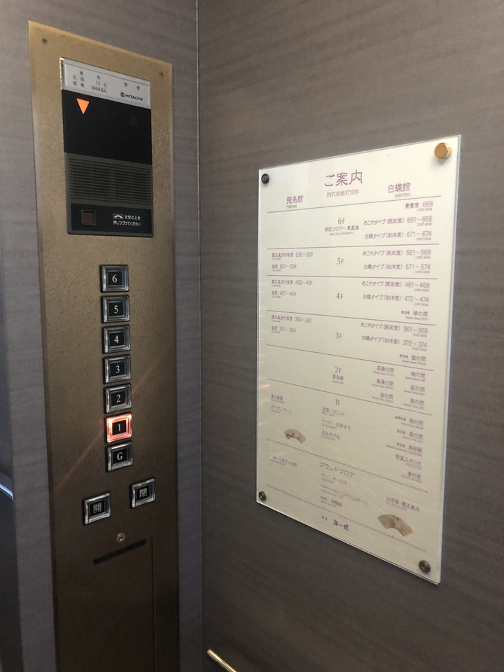 エレベーター階数ボタン