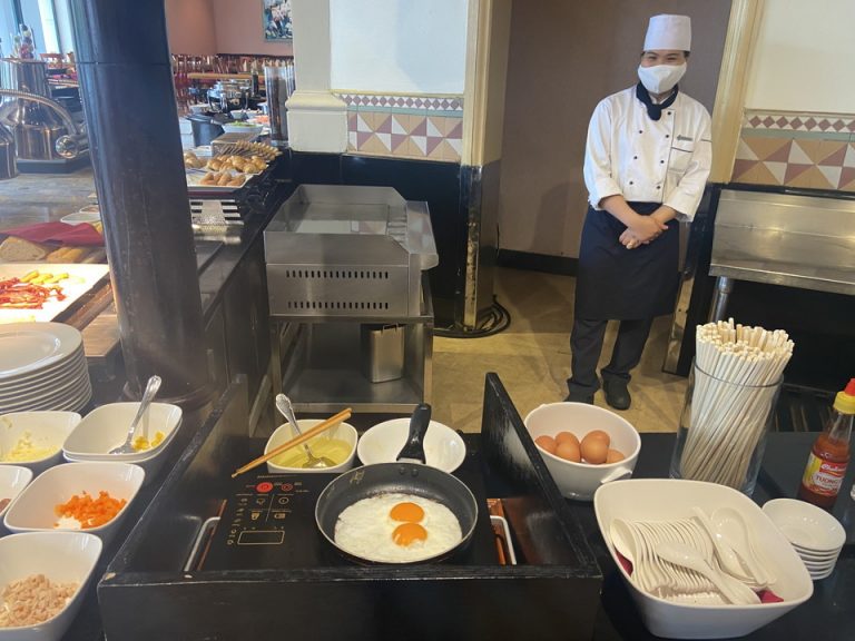 朝食会場ブッフェ内容