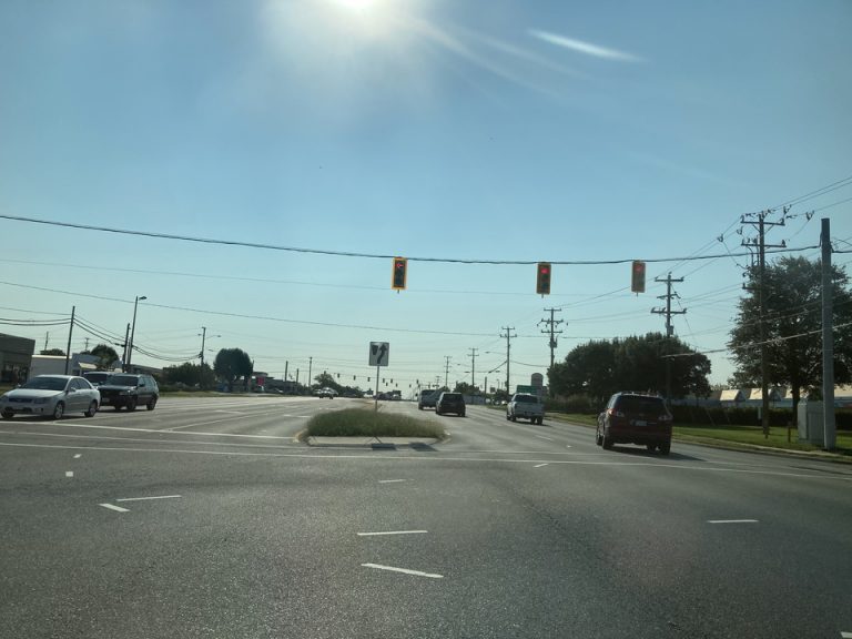 ホテル付近の道路状況